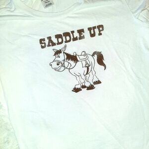 3/$12💥 STEVE & BARRYS Saddle Up horse shirt